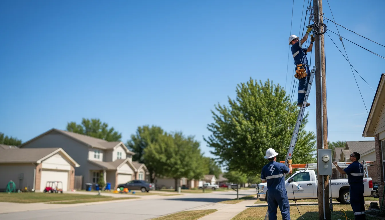 Residential electrician providing installation services in Big Bend, WV